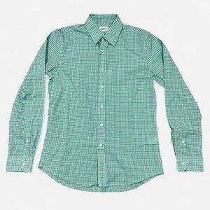 Hyden Yoo Green Plaid Button-Up